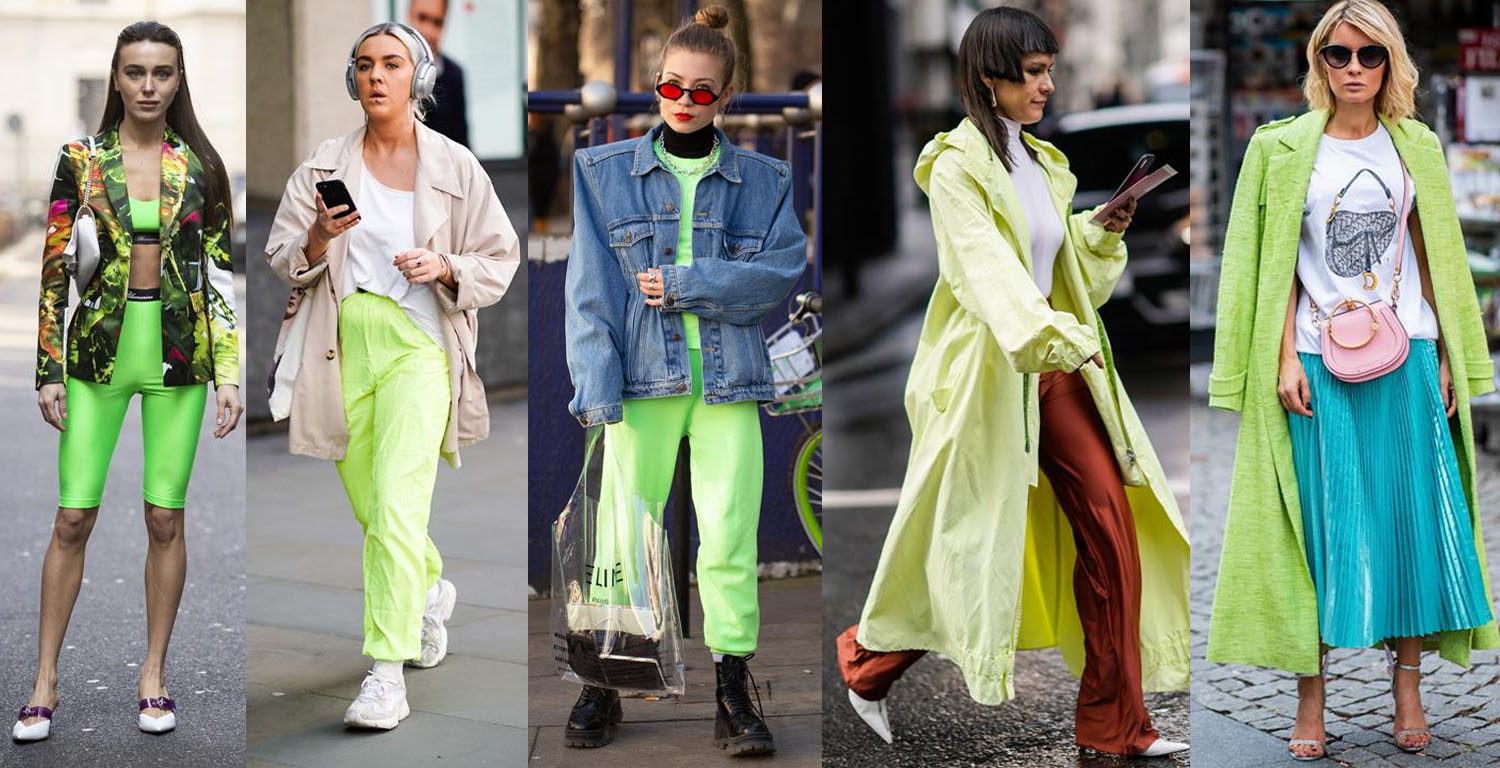 tendencias do street style 2019 neon