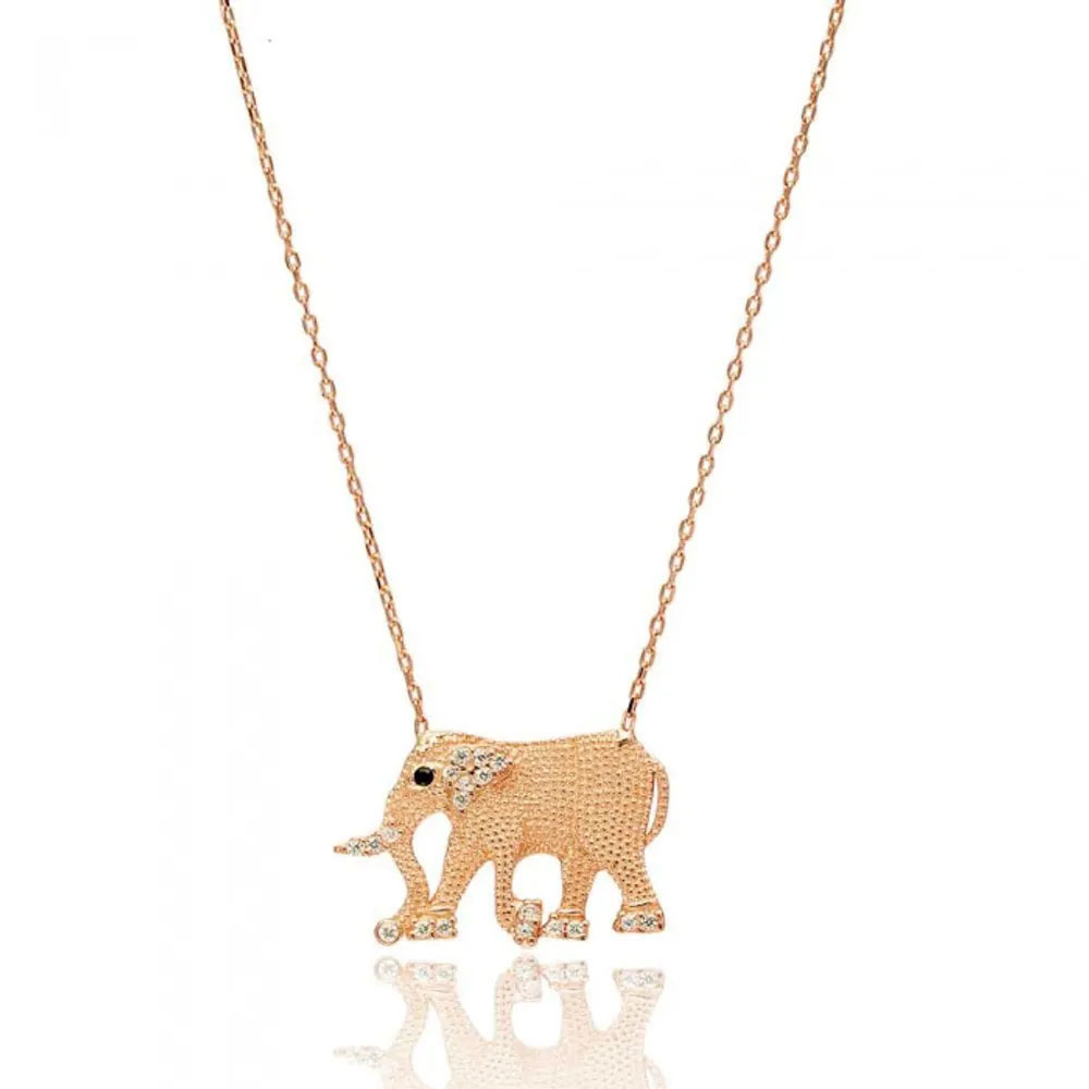 boho chic colar elefante