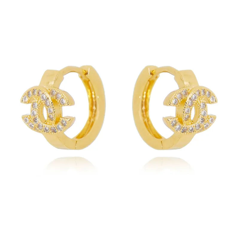 logomania argola chanel dourada