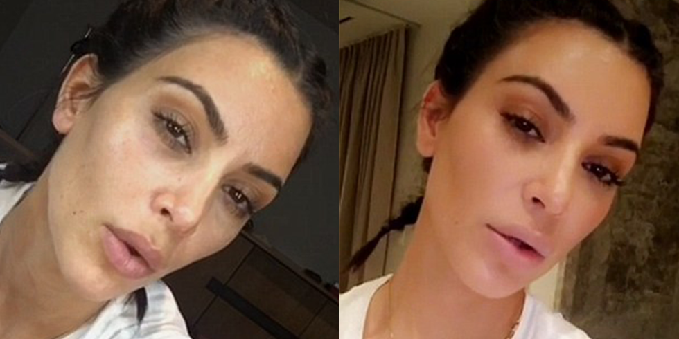 Kardashians Jenner sem maquiagem Kim kardashian 1