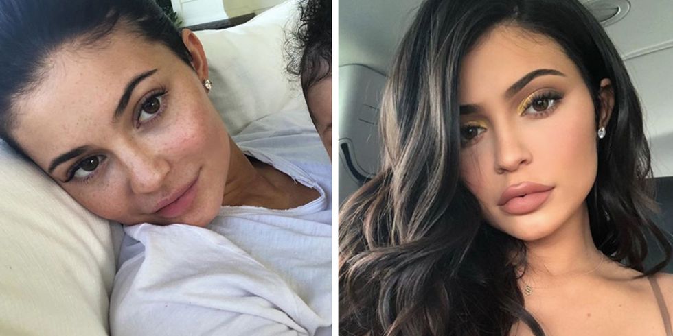 Kardashians Jenner sem maquiagem Kylie Jenner