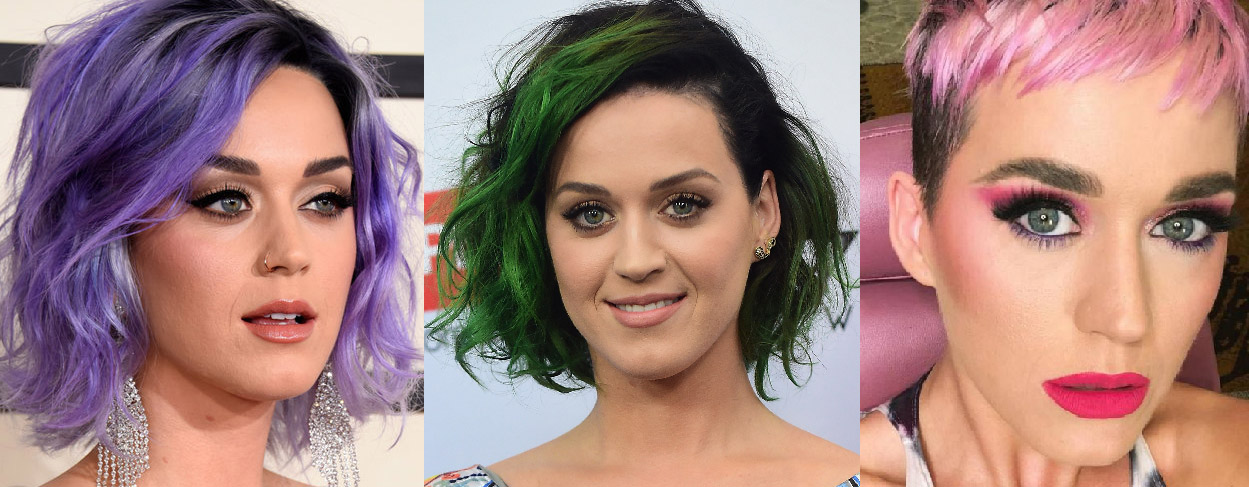 cabelos coloridos Katy Perry