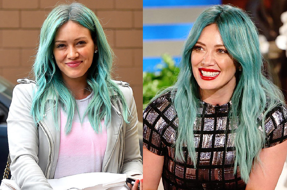 cabelos coloridos hillary duff