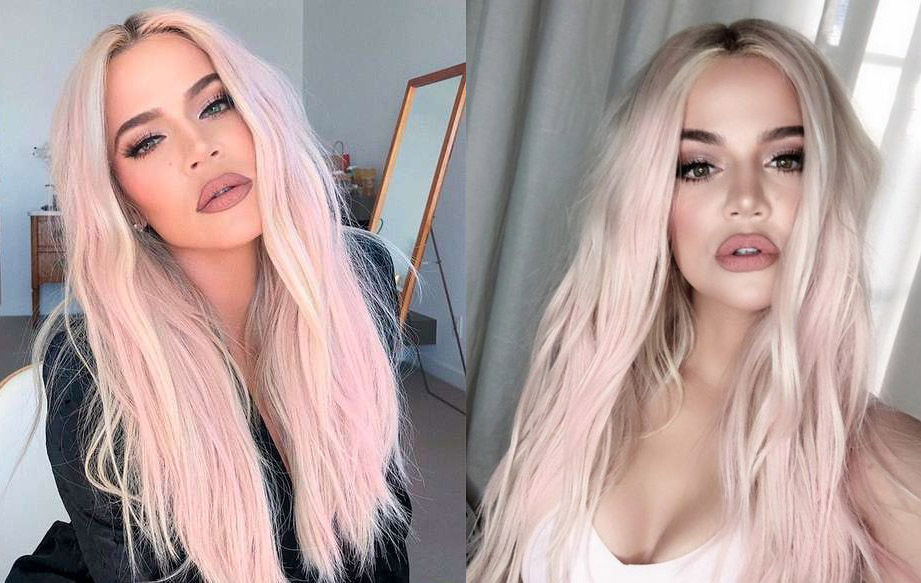 cabelos coloridos khloe kardashian