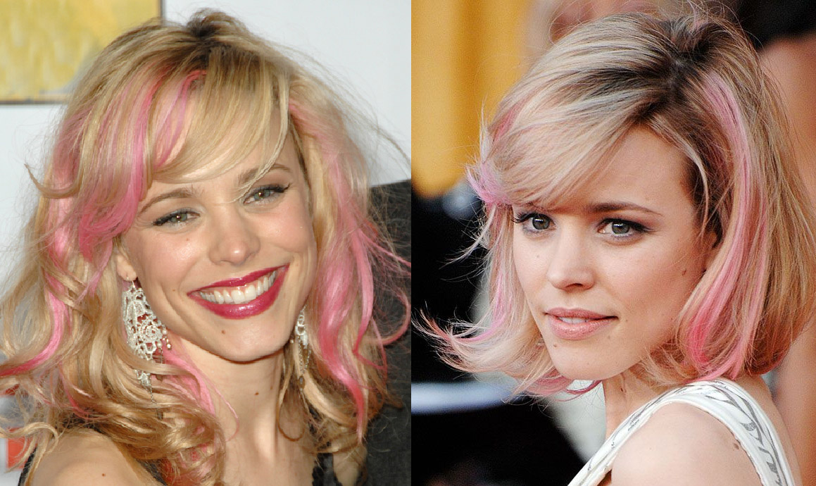 cabelos coloridos rachel mcadams