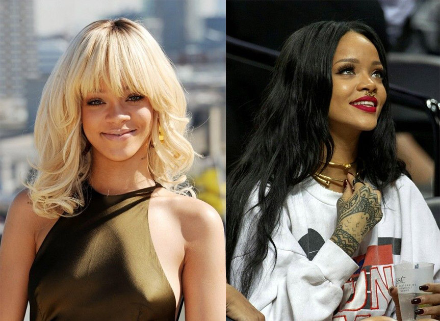 loira ou morena rihanna