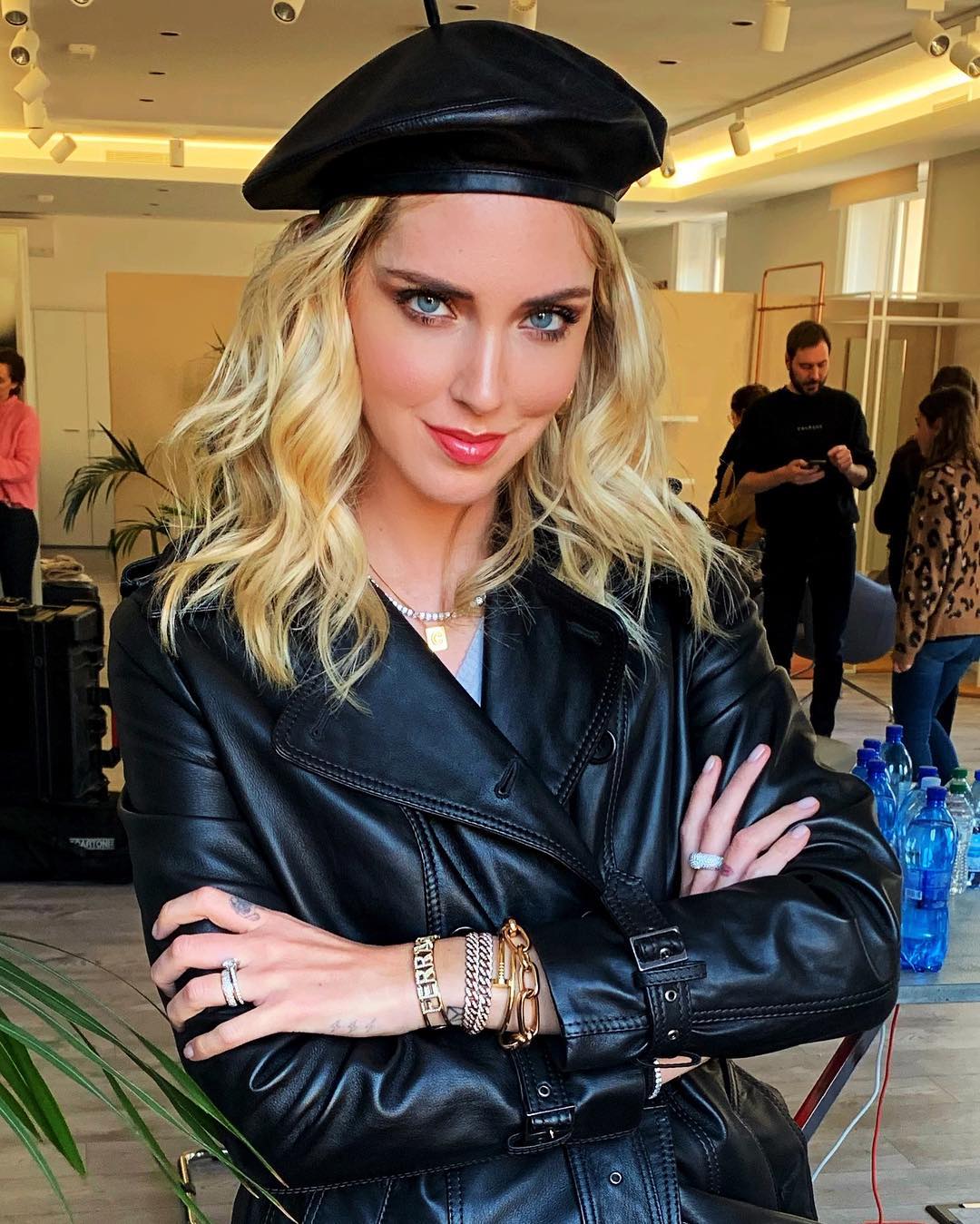 Looks de Chiara Ferragni Jaqueta de Couro