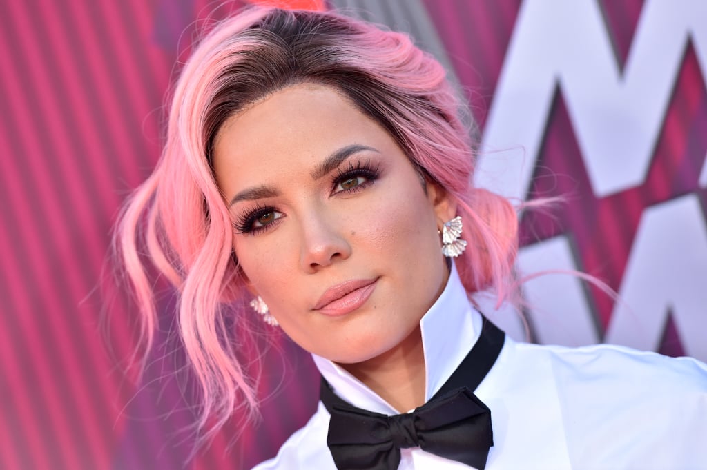 halsey cabelo rosa