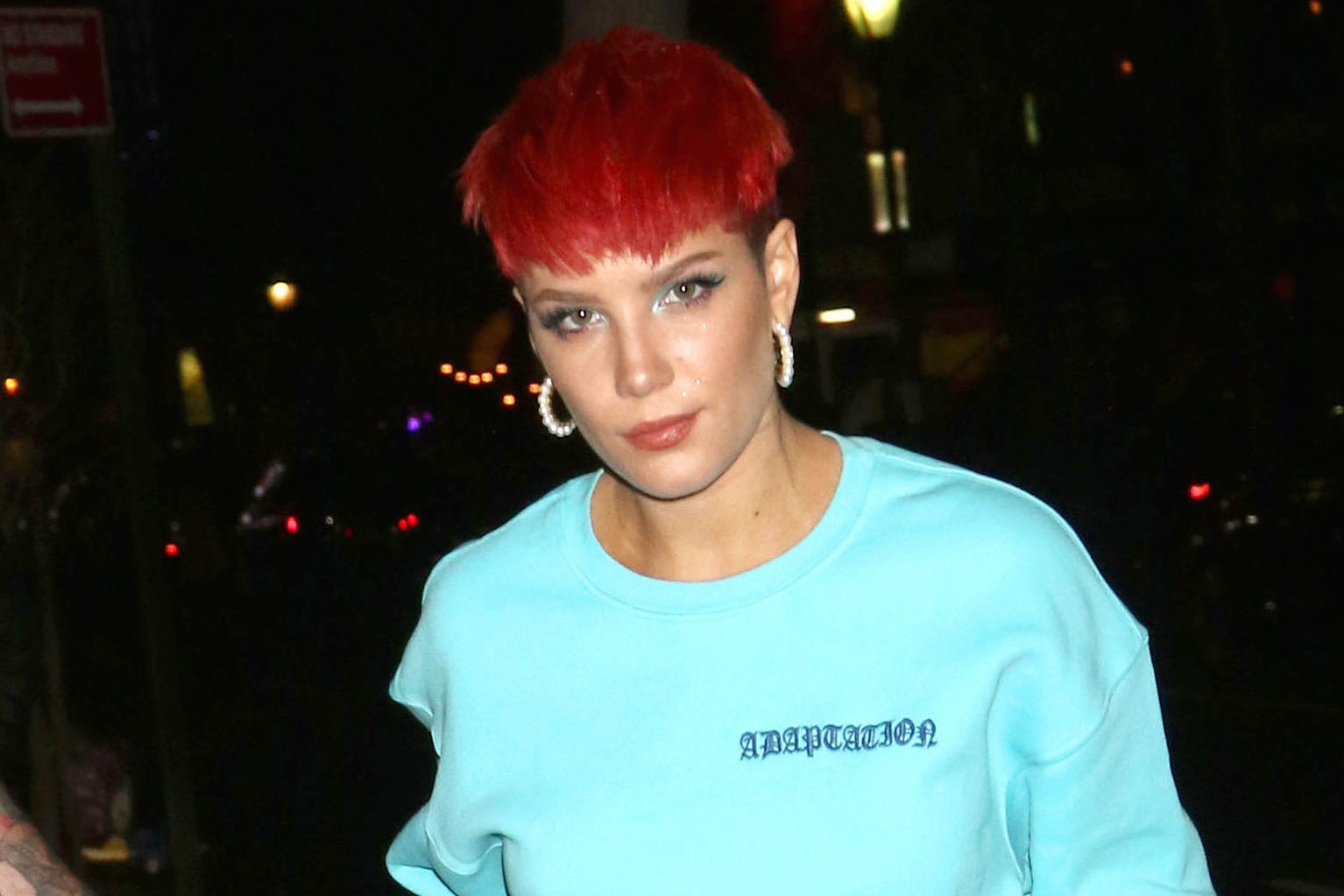 halsey cabelo vermelho