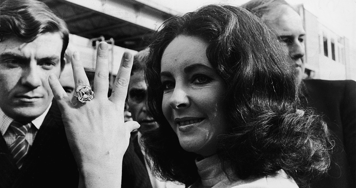 aneis de noivado elizabeth taylor