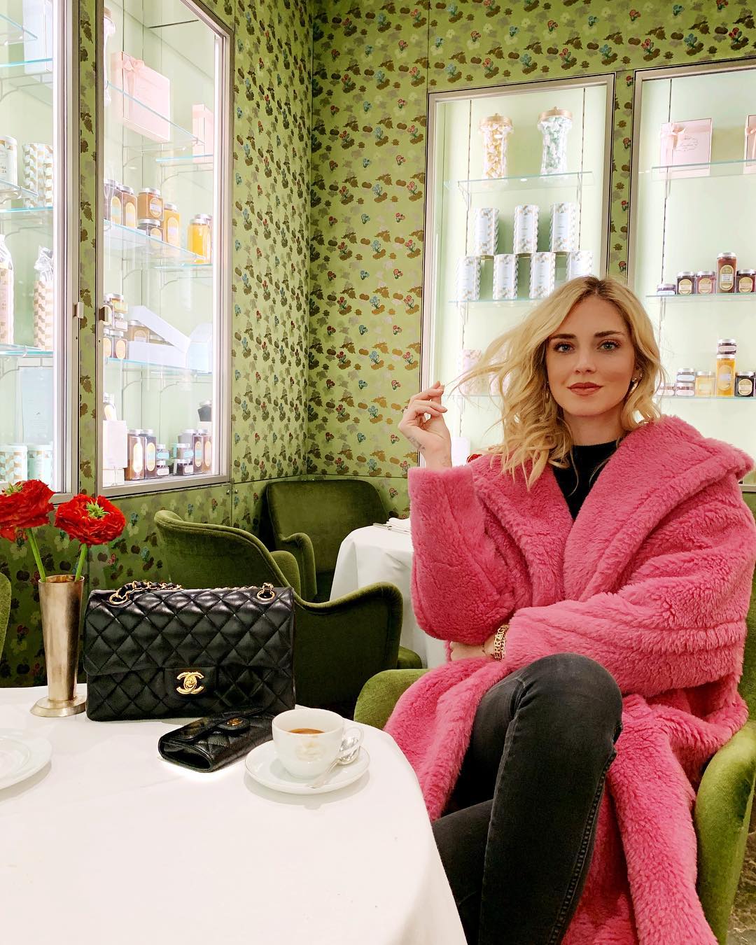 casaco pink chiara ferragni