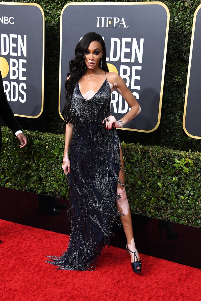 Winnie Harlow no Globo de Ouro