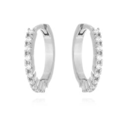 Argola Prata 925 Zirconia Cristal Joia De Luxo Online