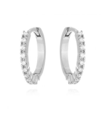 Argola Prata 925 Zirconia Cristal Joia De Luxo Online