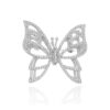 Broche De Borboleta Luxuoso Semi Joia Fina Delicada