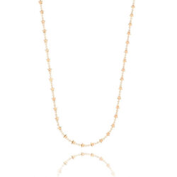 Colar Curto De Estrelinhas Rosé Semi Joia Delicada