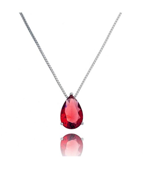Semi Joia Com Pedra Zirconia Rubi Semi Joia Finas Da Moda