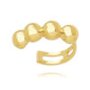 Piercing Fake Prata 925 De 4 Bolinhas Banho Ouro (unitário)