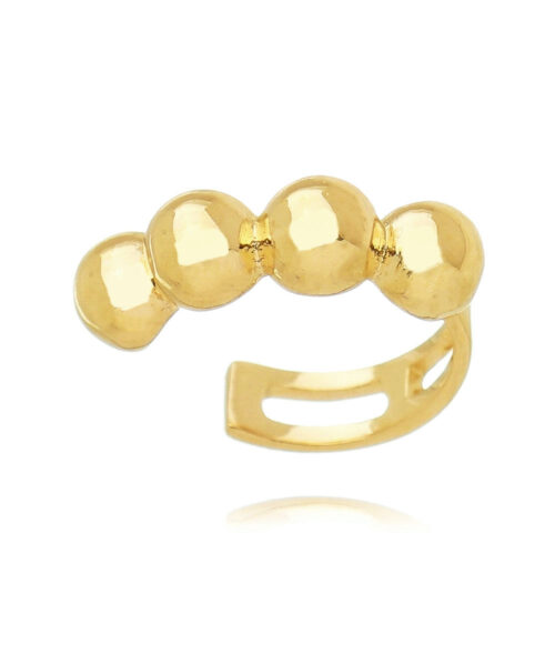 Piercing Fake Prata 925 De 4 Bolinhas Banho Ouro (unitário)