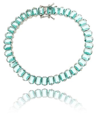 Pulseiras Riviera Turmalina Zirconias Retangulares Joias