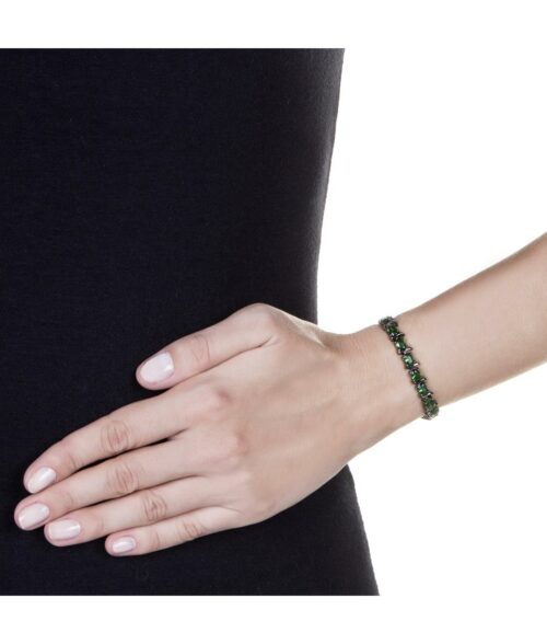 Pulseira Riviera Amarela Semi Jóia Fina Ródio Negro - Image 2