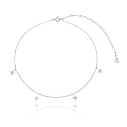 choker de estrelinhas com zirconias cristais joias modernas em prata 925 waufen