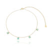 choker com pontos de luz agua marinha e banho de ouro joias de prata 925 waufen