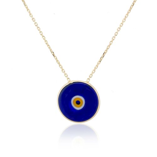 colar de olho grego azul joias de proteção da moda em prata 925 waufen