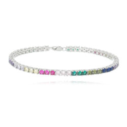 Pulseira Riviera Rainbow Joias de Prata 925